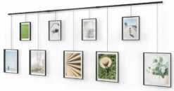 Umbra Exhibit 9 -osainen Kehyssetti 220,2x77,2x2,5 Cm Musta -Yleinen Kotikauppa umbra exhibit 9s kehyssetti musta