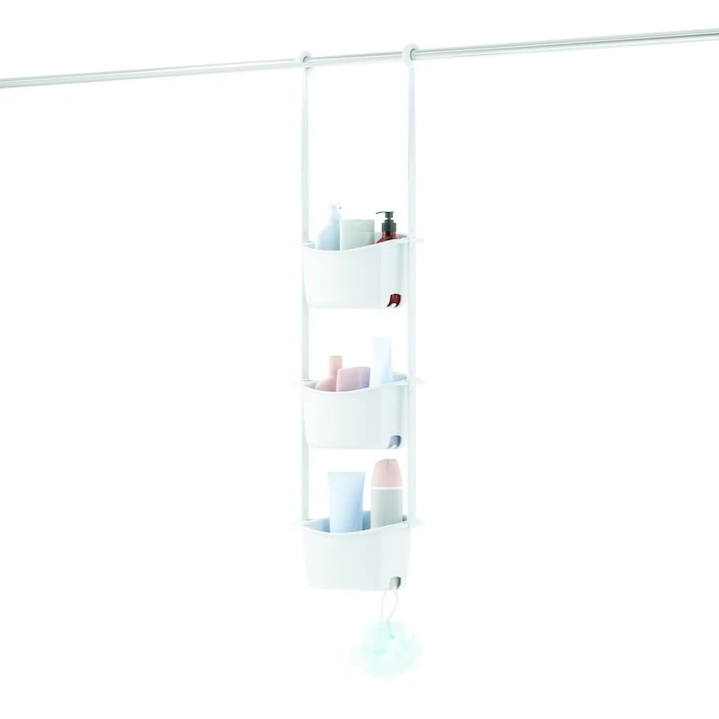 Umbra Flex 3-osainen Suihkuteline Valkoinen 5 Umbra Flex 3-osainen Suihkuteline Valkoinen - Image 5