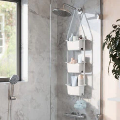 Umbra Flex 3-osainen Suihkuteline Valkoinen 9 Umbra Flex 3-osainen Suihkuteline Valkoinen -Yleinen Kotikauppa umbra flex suihkuhylly 279x1003x13 valkoinen7