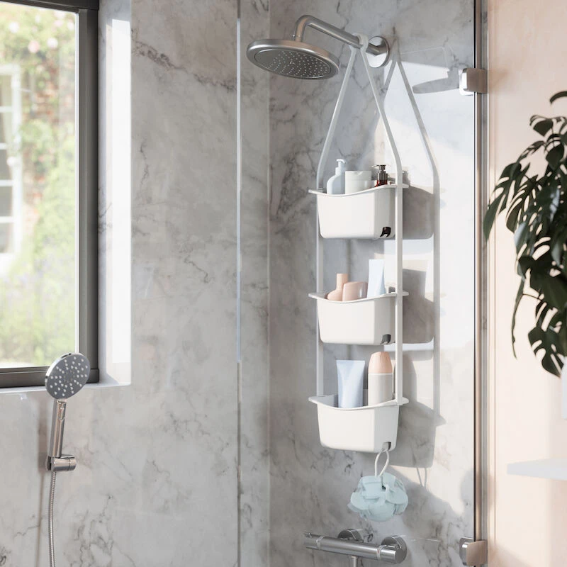 Umbra Flex 3-osainen Suihkuteline Valkoinen 4 Umbra Flex 3-osainen Suihkuteline Valkoinen - Image 4
