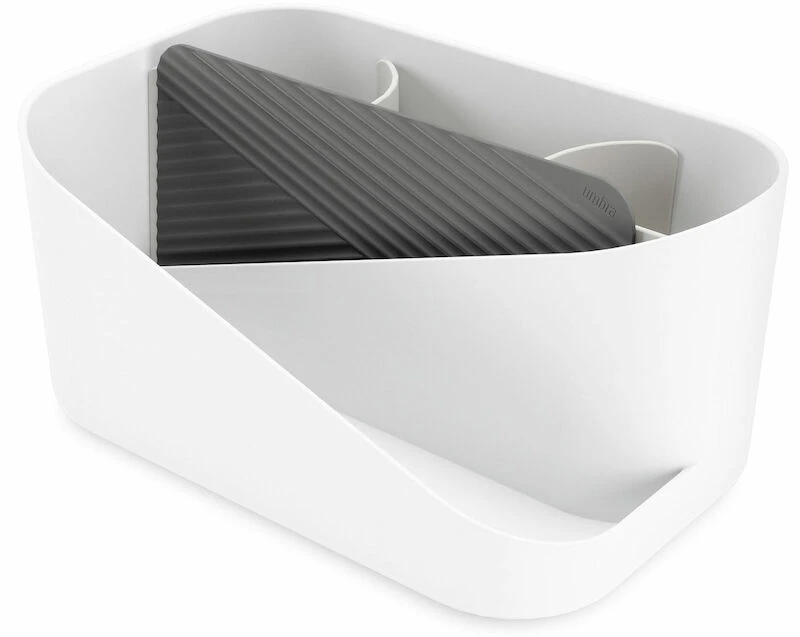 Umbra Glam Hiusvälineiden Säilytyslaatikko Valkoinen/hiili 1 Umbra Glam Hiusvälineiden Säilytyslaatikko Valkoinen/hiili