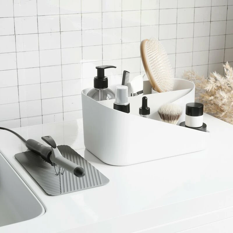 Umbra Glam Hiusvälineiden Säilytyslaatikko Valkoinen/hiili 5 Umbra Glam Hiusvälineiden Säilytyslaatikko Valkoinen/hiili - Image 5