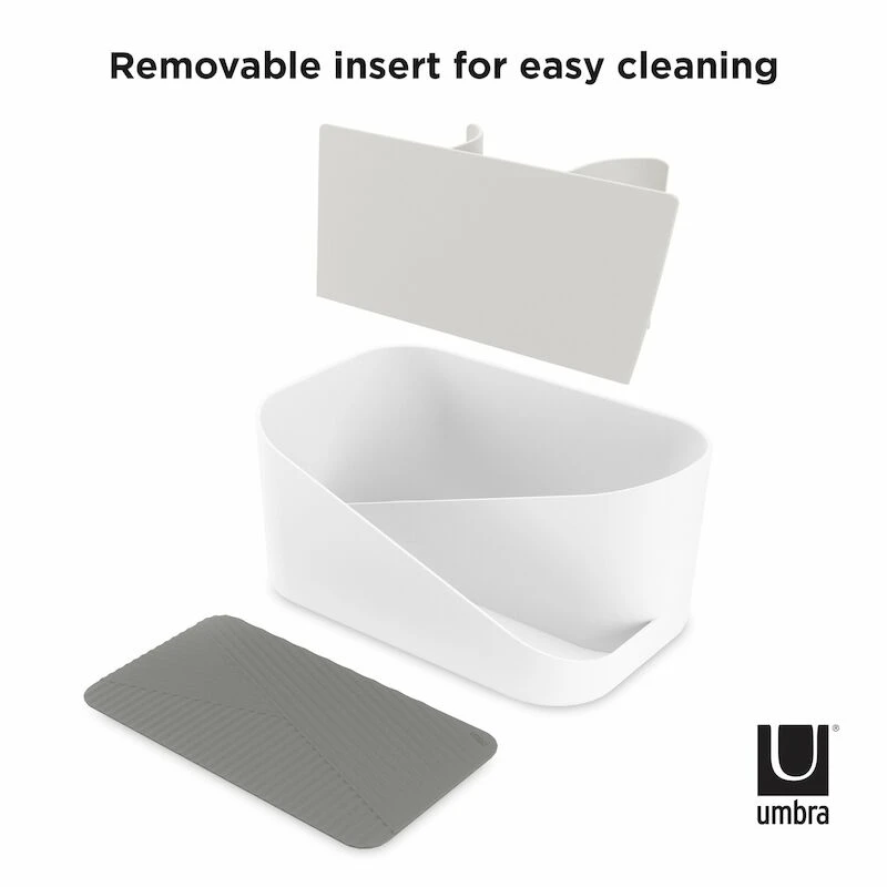 Umbra Glam Hiusvälineiden Säilytyslaatikko Valkoinen/hiili 2 Umbra Glam Hiusvälineiden Säilytyslaatikko Valkoinen/hiili - Image 2