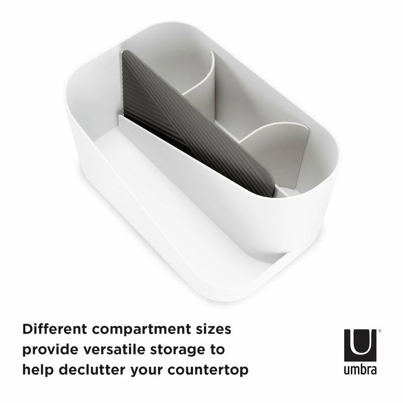 Umbra Glam Hiusvälineiden Säilytyslaatikko Valkoinen/hiili 6 Umbra Glam Hiusvälineiden Säilytyslaatikko Valkoinen/hiili - Image 6