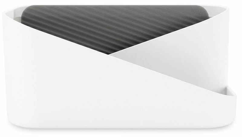 Umbra Glam Hiusvälineiden Säilytyslaatikko Valkoinen/hiili 4 Umbra Glam Hiusvälineiden Säilytyslaatikko Valkoinen/hiili - Image 4