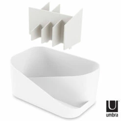 Umbra Glam Kosmetiikan Säilytyslaatikko Valkoinen/harmaa