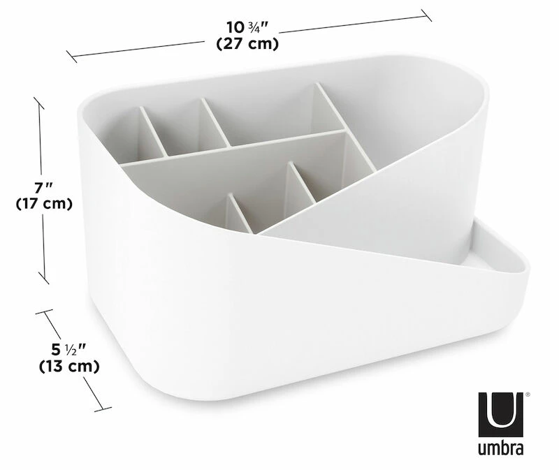 Umbra Glam Kosmetiikan Säilytyslaatikko Valkoinen/harmaa 4 Umbra Glam Kosmetiikan Säilytyslaatikko Valkoinen/harmaa - Image 4