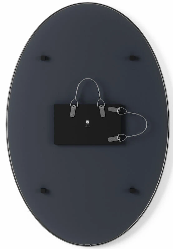 Umbra Hubba Ovaali Peili 61,9x92x2,5 Cm Titaani 5 Umbra Hubba Ovaali Peili 61,9x92x2,5 Cm Titaani - Image 5