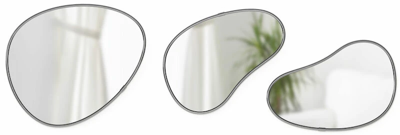 Umbra Hubba Pebble Peilisetti 3 Kpl Titaani 3 Umbra Hubba Pebble Peilisetti 3 Kpl Titaani - Image 3