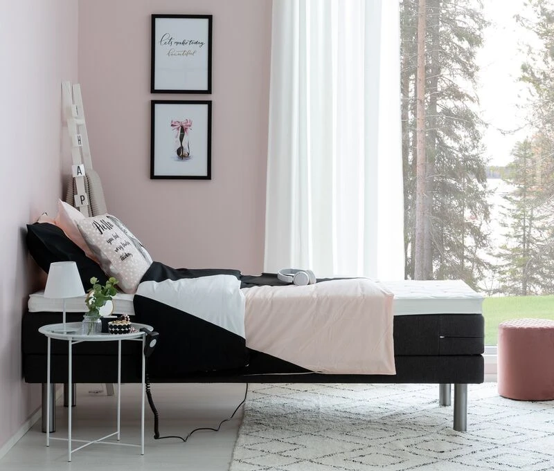 Unia 100 Moottorisänkypaketti 80x200 Cm, 5cm Prof Vm, Metallijalat 1 Unia 100 Moottorisänkypaketti 80x200 Cm, 5cm Prof Vm, Metallijalat