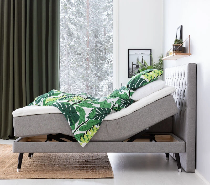 Unia 600 Moottorisänkypaketti 180x200 Cm M/L V.harmaa, 8cm Prof Vm, Jalat 23cm V 5 Unia 600 Moottorisänkypaketti 180x200 Cm M/L V.harmaa, 8cm Prof Vm, Jalat 23cm V - Image 5