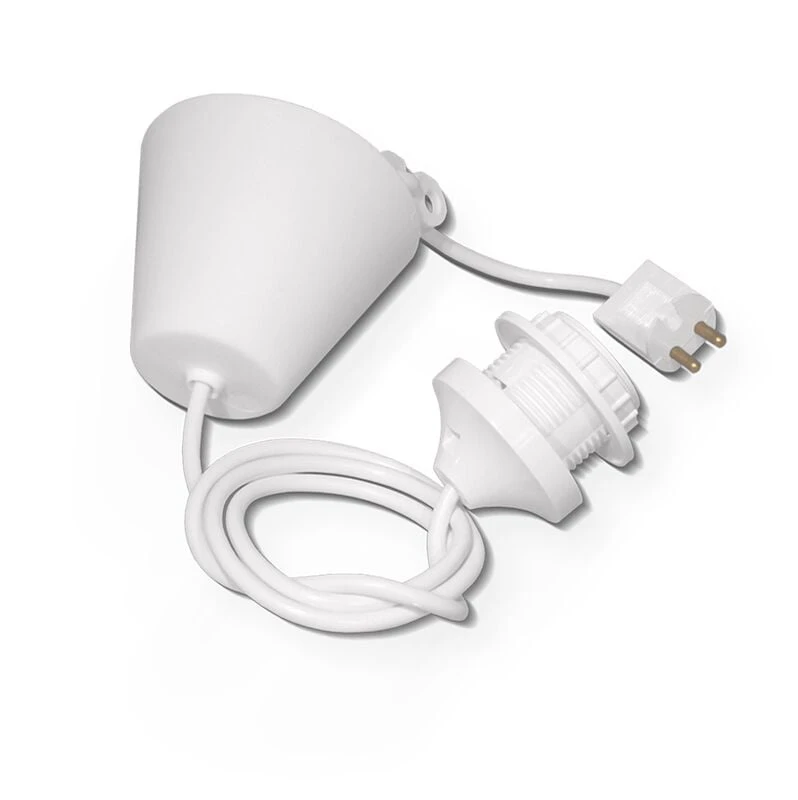 Sessak Valaisinkaluste Pistotulpalla 1xE27 Valkoinen 1 Sessak Valaisinkaluste Pistotulpalla 1xE27 Valkoinen