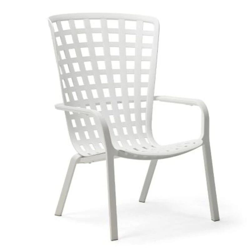 Nardi Folio Nojatuoli Käsinojilla Valkoinen 3 Nardi Folio Nojatuoli Käsinojilla Valkoinen - Image 3