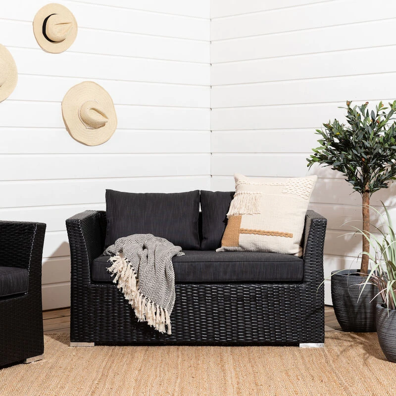 Vanamo 2-istuttava Sohva Musta/harmaa 1 Vanamo 2-istuttava Sohva Musta/harmaa