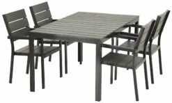 Saari Aintwood 4-hengen Ruokailuryhmä Tummanharmaa 9 Saari Aintwood 4-hengen Ruokailuryhmä Tummanharmaa -Yleinen Kotikauppa veke Saari aintwood ruokailuryhma 4 hengen tummanharmaa SAARI4HA 3 1