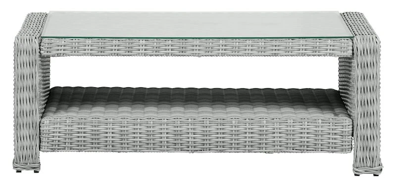 Vila Vinga Sohvapöytä Hiekan Värinen Polyrottinki/alumiini 1 Vila Vinga Sohvapöytä Hiekan Värinen Polyrottinki/alumiini