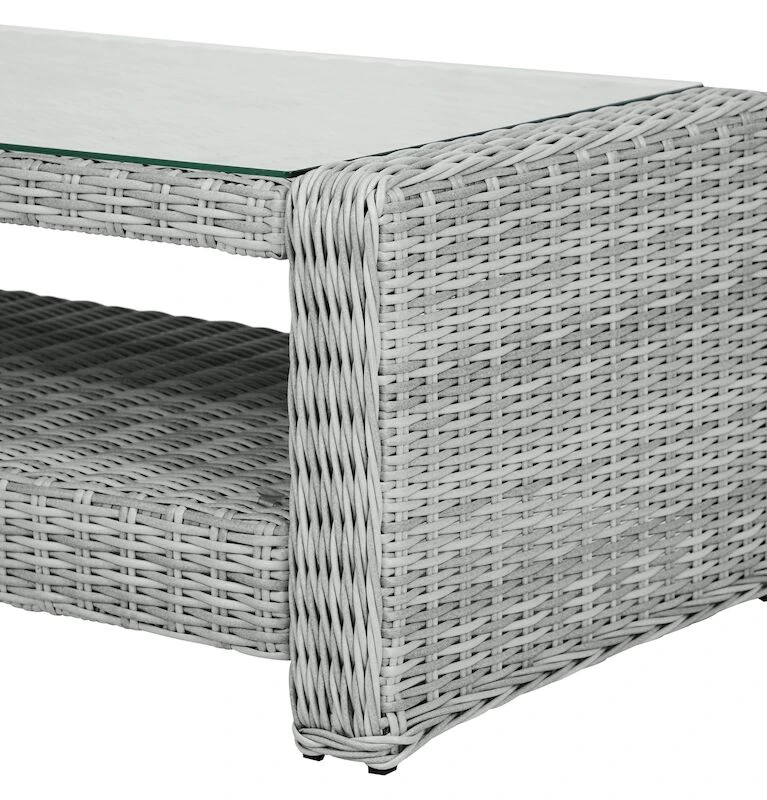 Vila Vinga Sohvapöytä Hiekan Värinen Polyrottinki/alumiini 5 Vila Vinga Sohvapöytä Hiekan Värinen Polyrottinki/alumiini - Image 5