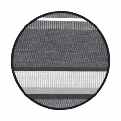 VM Carpet Laituri Matto 200 Cm Pyöreä Valkoinen