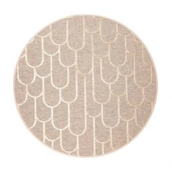 VM Carpet Paanu Matto 133 Cm Pyöreä 7 Kulta -Yleinen Kotikauppa vm carpet paanu beige
