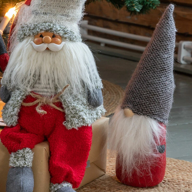 Winterseason Tonttu Tummanharmaa Neulelakki 40 Cm 3 Winterseason Tonttu Tummanharmaa Neulelakki 40 Cm - Image 3