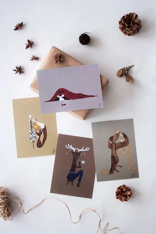 Xeraliving KETTU Joulukortti 10,5x14,8 Cm 3 Xeraliving KETTU Joulukortti 10,5x14,8 Cm - Image 3