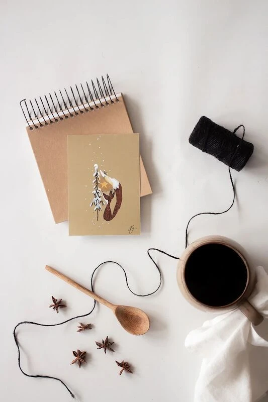 Xeraliving KETTU Joulukortti 10,5x14,8 Cm 1 Xeraliving KETTU Joulukortti 10,5x14,8 Cm