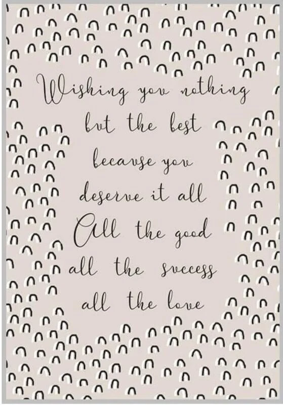 Xeraliving WISHING YOU THE BEST Onnittelukortti 10,5x14,8 Cm 1 Xeraliving WISHING YOU THE BEST Onnittelukortti 10,5x14,8 Cm