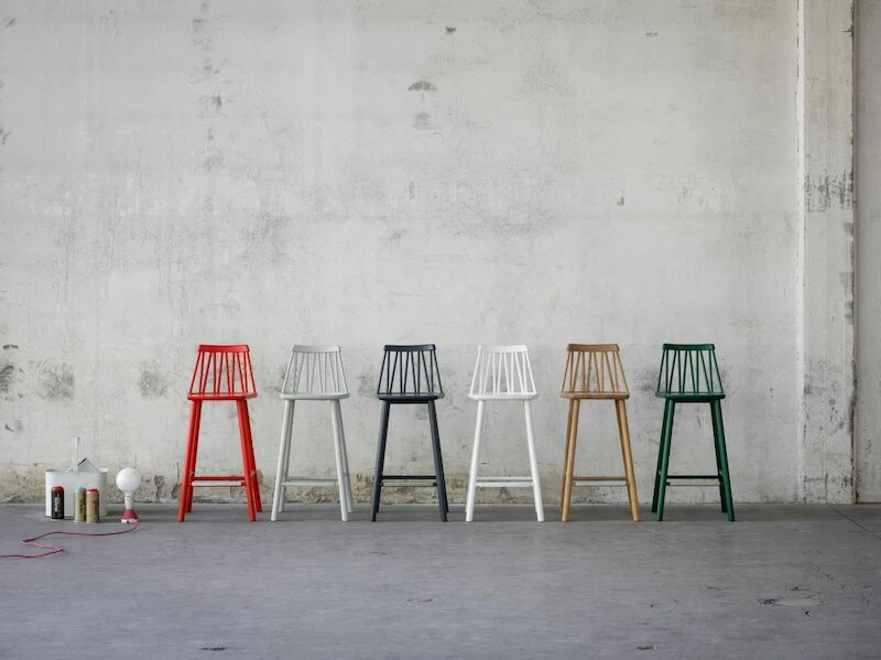 Hans K ZigZag Baarituoli 63cm Valkoinen 2 Hans K ZigZag Baarituoli 63cm Valkoinen - Image 2